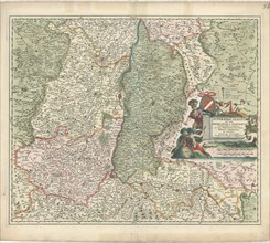 Map, Superioris Alsatiae nec non Brisigaviae et Suntgaviae geographica tabula, Nicolaes Jansz