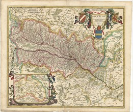 Map, Utriusque Alsatiae, Ducatus Dupontii, et Spirensis Episcopatus novissima descriptio, Frederick