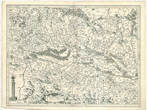 Map, Alsatia superior cuSvntgoia & Brisgoia, Gerard Mercator (1512-1594), Copperplate print