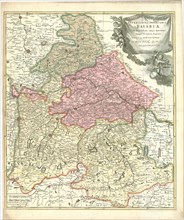 Map, Superioris ac Inferioris Bavariae tabula elegantissima atque exactissima quippe ei annexae