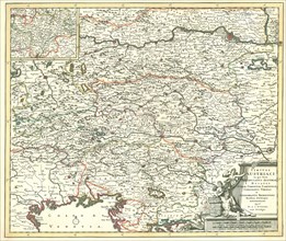 Map, Circuli Austriaci in quo sunt archiducatus Austriae ducatus Stiriae Carintiae Carniolae