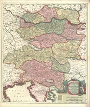Map, Circuli Austriaci orientalior pars in qua Austria propria et ab ea dependentes, tum ducatus,