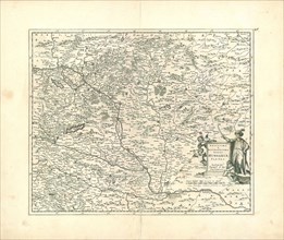 Map, Novissima et accuratissima totius Hungariae tabula, Pierre Du Val (1618-1683), Copperplate