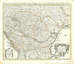 Map, Le Royaume de Hongrie et des pays qui en dependoient autrefois, Guillaume Delisle (1675-1726),