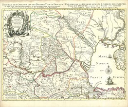 Map, Theatrum belli ad Borysthenem Tyram & Danubium fluvios gesti A° MDCCXXXVIII, Johannes Condet