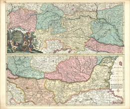 Map, Exactissima totius Danubii fluvii tabula et minores in eum influentes fluvii, cum omnibus