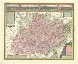 Map, Moraviae nova et post omnes priores accuratissima delineatio, Jan Amos Comenius (1592-1670),