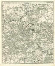 Map, Carte particulire du terroir et des environs des Paris qui est la plus grande partie de LIsle