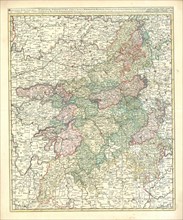 Map, Campaniae praefectura divisum in electiones Rhemorum, Retelii, Catalauni, Augustibonae,