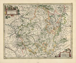 Map, Champaigne et Brie etc., Guillaume Sanson (-1703), Copperplate print