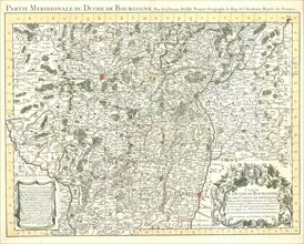 Map, Carte du duché de Bourgogne et des comtez en dependans, Guillaume Delisle (1675-1726),