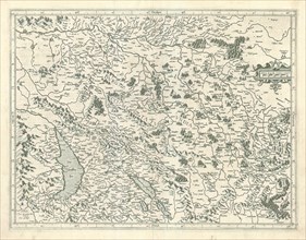 Map, Comté, Gerard Mercator (1512-1594), Copperplate print