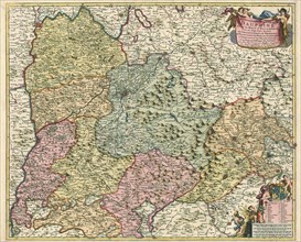 Map, Le gouvernement general du Dauphiné divisé en Haut et Bas, et subdivisé en ses sept pays,