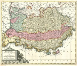 Map, Provincia supremarum Galliae praefecturarum una vulgariter gouvernement de Provence,