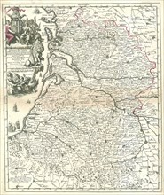 Map, Novissimam hanc tabulam Aquitaniae et Vasconiae, Guascogne et Guienne dictae provincias