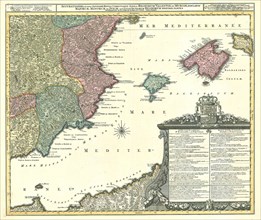 Map, Accuratissima et nunc novissimè revisa correctaque tabula Regnorum, Valentiae et Murciae,