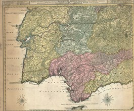 Map, Perfectissima geographica delineatio Regnorum Vandalitiae, Granatae, et Algarbiae; tractuum,