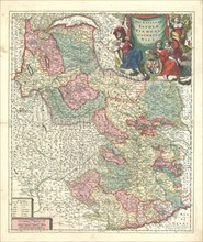 Map, Les Estats de Savoye, Piemont, et le Comté de Nice, Nicolas Sanson (1600-1667), Copperplate
