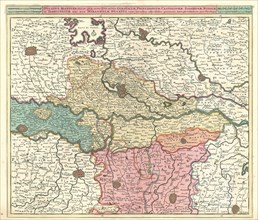 Map, Ducatus Mantuensis, in qua sunt ducatus Guastallae, principatuum Castiglionae, Solverinae,