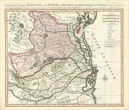 Map, Carte nouvelle du Padouan, et le Polesin de Rovigo, de la Republique de Venise, Guillaume