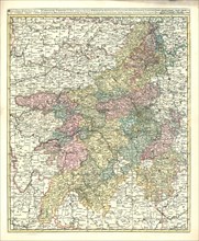 Map, Campaniae praefectura divisum in electiones Rhemorum, Retelii, Catalauni, Augustibonae,