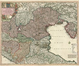 Map, Dominii Veneti in Italia in partes accurate divisi ac statuum ducum Parmae, Mutinae, Mantuae