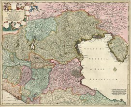 Map, Accuratissima dominii Veneti in Italia, ducatus Parmae, Placentiae Modenae regii et Mantuae