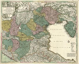 Map, Dominii Veneti in Italia in partes accurate divisi ac statuum ducum Parmae, Mutinae, Mantuae