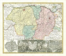 Map, Statvs Parmensis sive dvcatvs Parmensis et Placentinvs una cum ditione Bvxetana et Valle Tarae