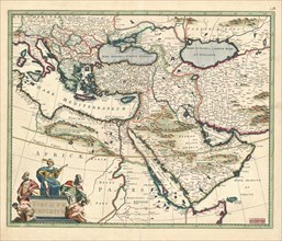 Map, Tvrcicvm imperivm, Joannes Lhuilier, Copperplate print