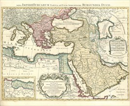 Map, Estats de l'empire du grand seigneur des Turcs, en Europe, en Asie, et en Afrique, Hubert