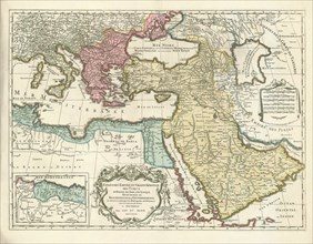 Map, Estats del'empire du grand seigneur des Turcs en Europe, en Asie, et en Afrique, divisé en