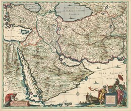 Map, Nova Persiae Armeniae Natoliae et Arabiae descriptio, Frederick de Wit (1630-1706),