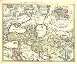 Map, Theatrum historicum ad annum Christi quadrigentesimum in quo tum Imperii Romani tum Barbarorum