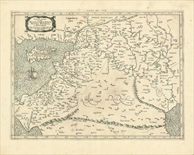 Map, Tab. IV. Asiae, in qua Mesopotamia, Syria, Arabia Petrea, ac Deserta, Copperplate print
