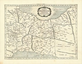 Map, Tab. V. Asiae, repraesentans Mediam, Hyrcaniam, Assyriam, Susianam, ac Persidem, Copperplate