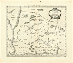 Map, Tab. VIII. Asiae, Scythiam extra imaum, ac Sericam comprehendens ..., Copperplate print