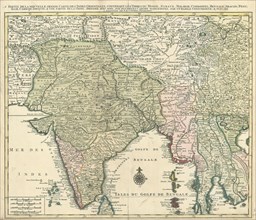 Map, 1 Partie de la nouvelle grande carte des Indes Orientales, Habile connoisseur Un, Copperplate