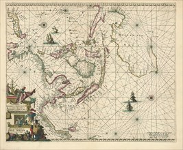 Map, Orientaliora Indiarum Orientalium cum insulis adjacentibus a promontorio C. Comorin ad Iapan