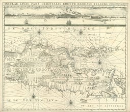 Map, Insulae Iavae Pars Orientalis, Adriaan Reland (1676-1718), Copperplate print