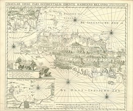 Map, Insulae Iavae Pars Occidentalis, Adriaan Reland (1676-1718), Copperplate print