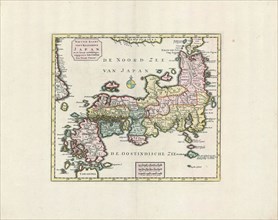 Map, Nieuwe kaart van 't Keizerryk Japan, na de nieuste ontdekkingen, Copperplate print