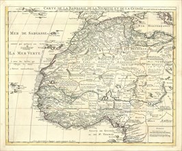 Map, Carte de la Barbarie de la Nigritie et de la Guinée, Guillaume Delisle (1675-1726),
