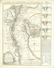 Map, Aegypti ac noblissimi ejus fluminis a cataractis usque ad ostia fidelis atque accurata