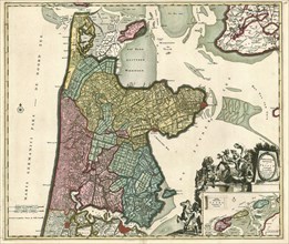 Map, Hollandiae Septentrionalis & Frisiae Occidentalis accuratissima delineatio, Joachim Ottens