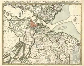 Map, Carte particuliere d'Amstelland, ou Les environs d'Amsteldam, Muyden, Weesp, Naarden &c. =,