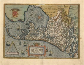 Map, Hollandiae antiqvorvm Catthorvm sedis nova descriptio, Jacob van Deventer (c. 1505-1575),
