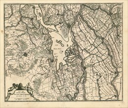 Map, Nova atque emendata descriptio Suydt Hollandiae, Frederick de Wit (1630-1706), Copperplate