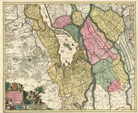 Map, Hollandiae pars meridionalior, vulgo Zuyd-Holland, Nicolaes Jansz. Visscher (1649-1702),