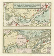 Map, Kaart van de Beneeden rivier de Maas en de Merwede, van de Noord Zee tot Gorinchem, Melchior